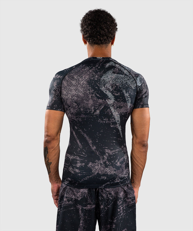 Rashguard Venum Rage & Workout Krótki Rękaw – Czarny/Szary