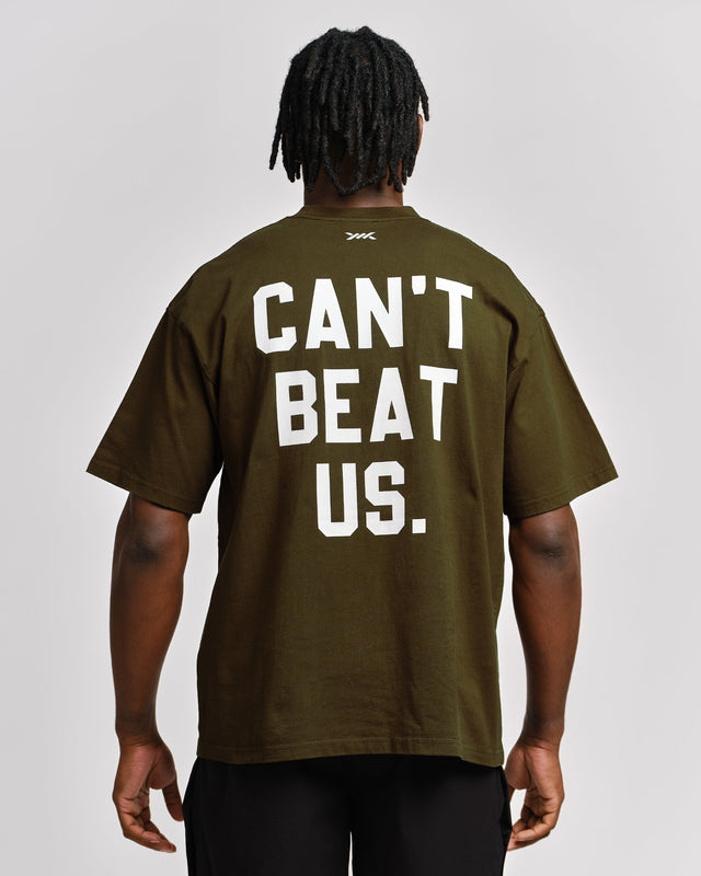 Caged T-Shirt 'CBU' - Khaki Green