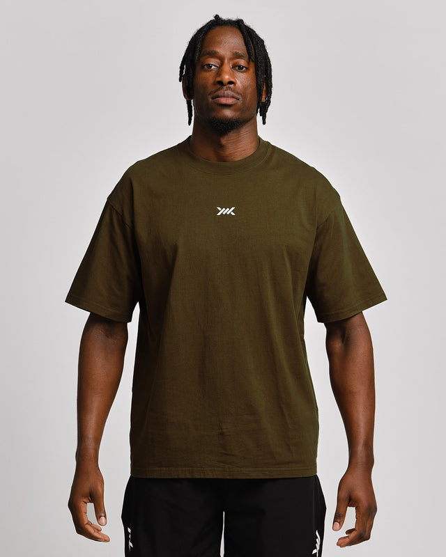 Caged T-Shirt 'CBU' - Khaki Green