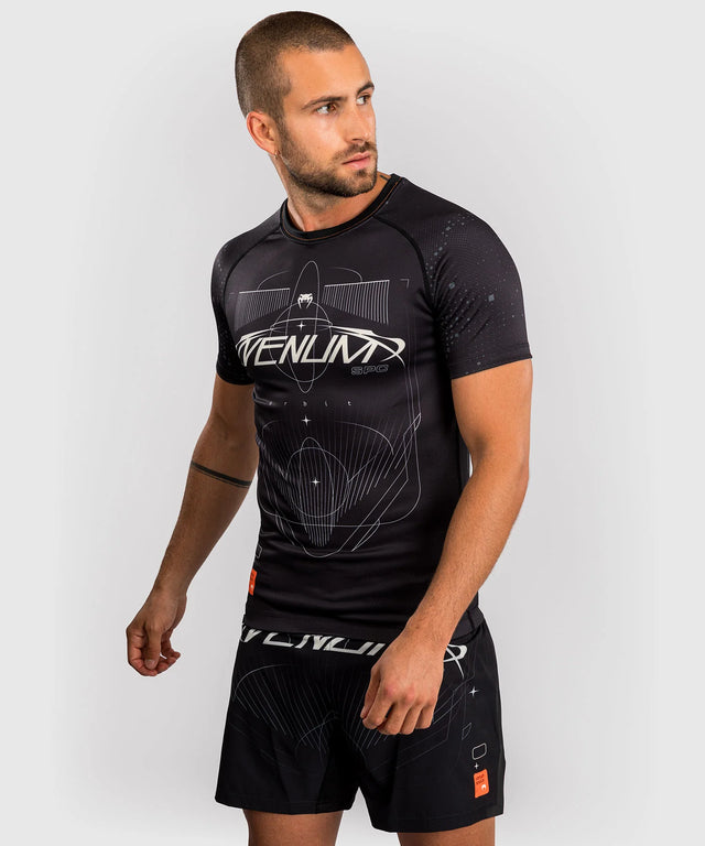 Venum Rashguard Korte Mouwen Eclipse - Zwart