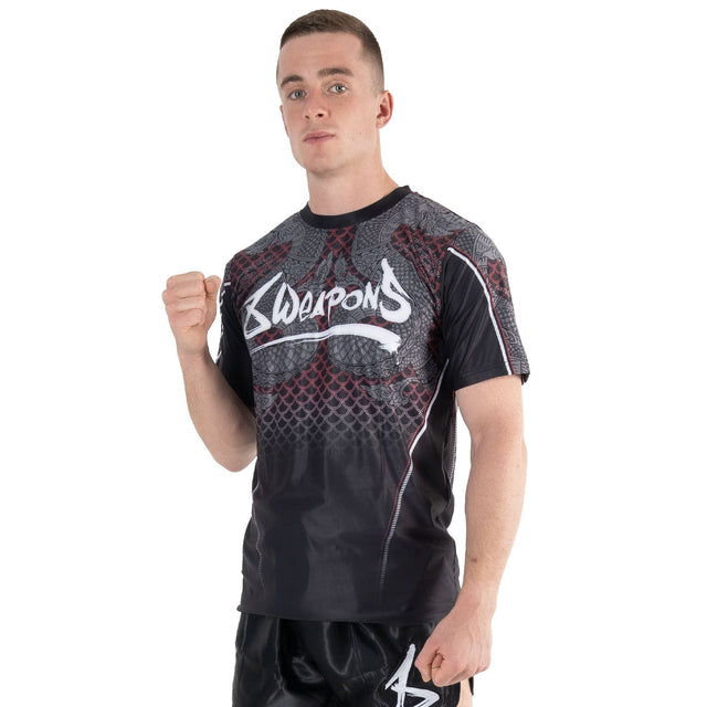 8 WEAPONS Functional T-Shirt Naga Yant – Black/Red