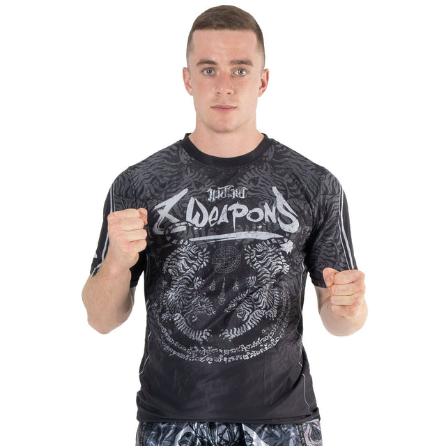 8 WEAPONS T-Shirt Functional – Black/Grey