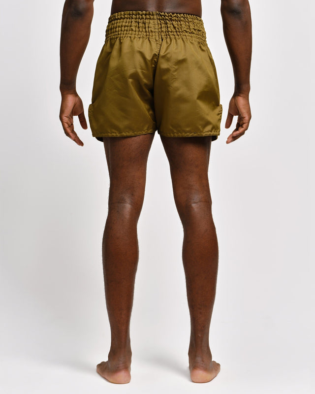 Spodenki Muay Thai Caged Classic – Khaki/Czarne