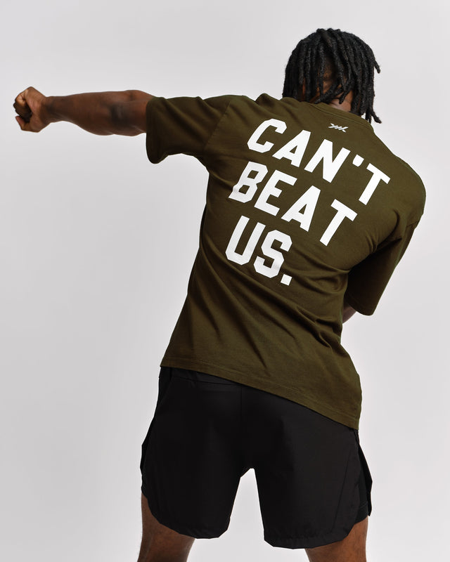 Caged T-Shirt 'CBU' - Khaki Green