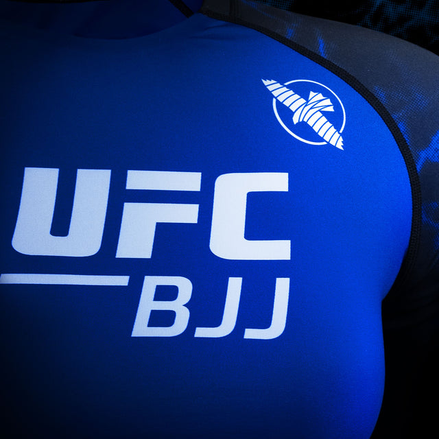 Hayabusa x UFC BJJ Rashguard Short Sleeves Women's – Black/Blue