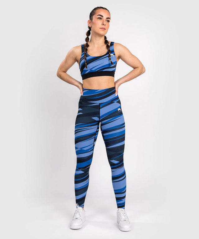 Legginsy Venum Abyss – Czarne/Niebieskie