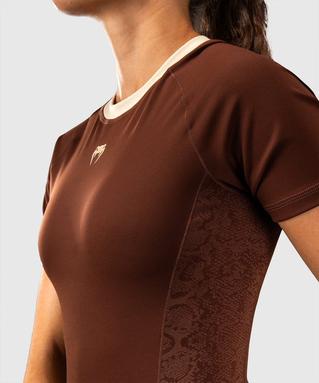 Rashguard Venum Viper Maniche Corte Donna – Marrone