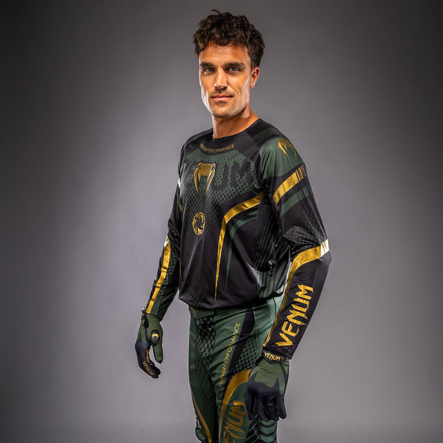 Venum MX Challenger Shirt - Zwart/Groen/Goud