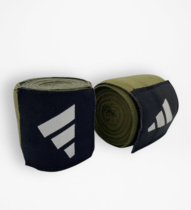Bandaże bokserskie Adidas – Khaki Zielone