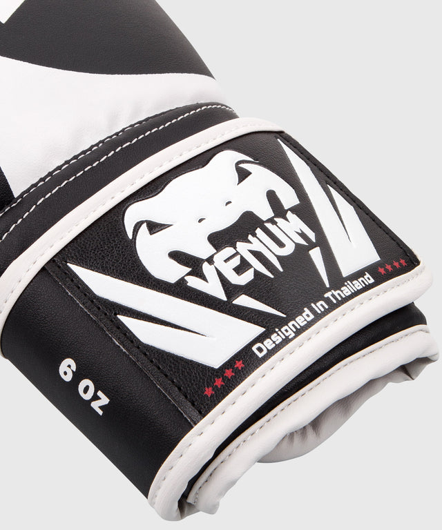 Dziecięce rękawice bokserskie Venum Challenger 2.0 – Czarne/Białe
