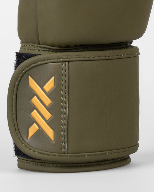 Caged Bokshandschoenen Spark Kinderen - Kaki Groen/Goud