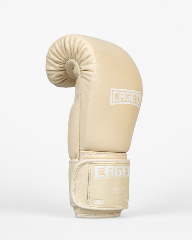Caged Boxing Gloves 'X' Series - Cream White