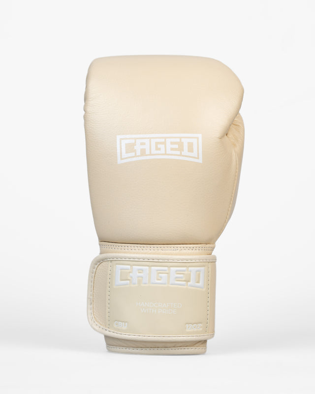 Caged Boxing Gloves 'X' Series - Cream White