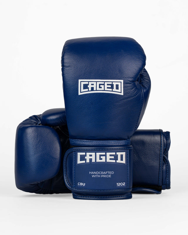 Rękawice bokserskie Caged X Series – Granatowe/Białe