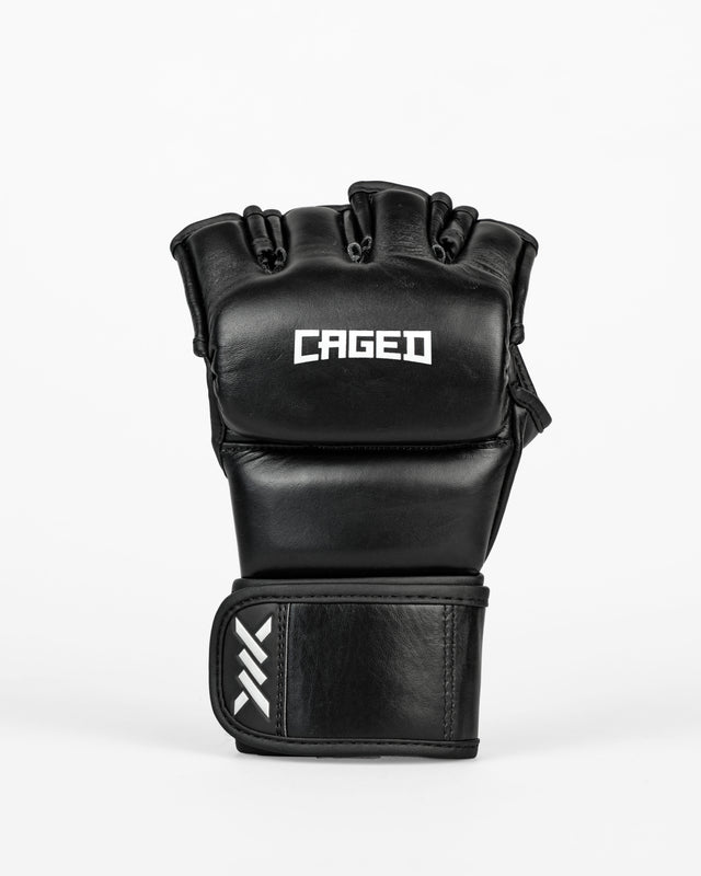 Caged MMA Handschoenen 'X' Series - Zwart/Wit