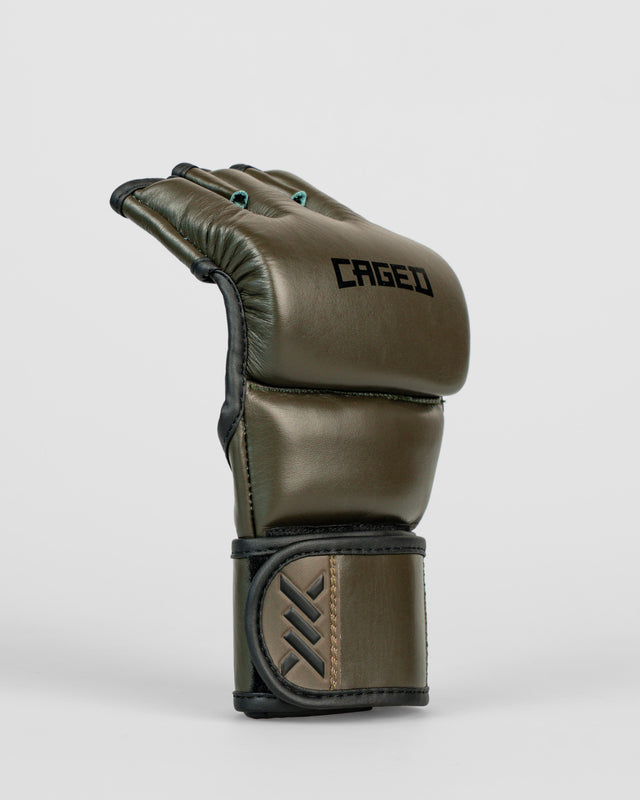 Rękawice MMA Caged X Series – Khaki/Czarne