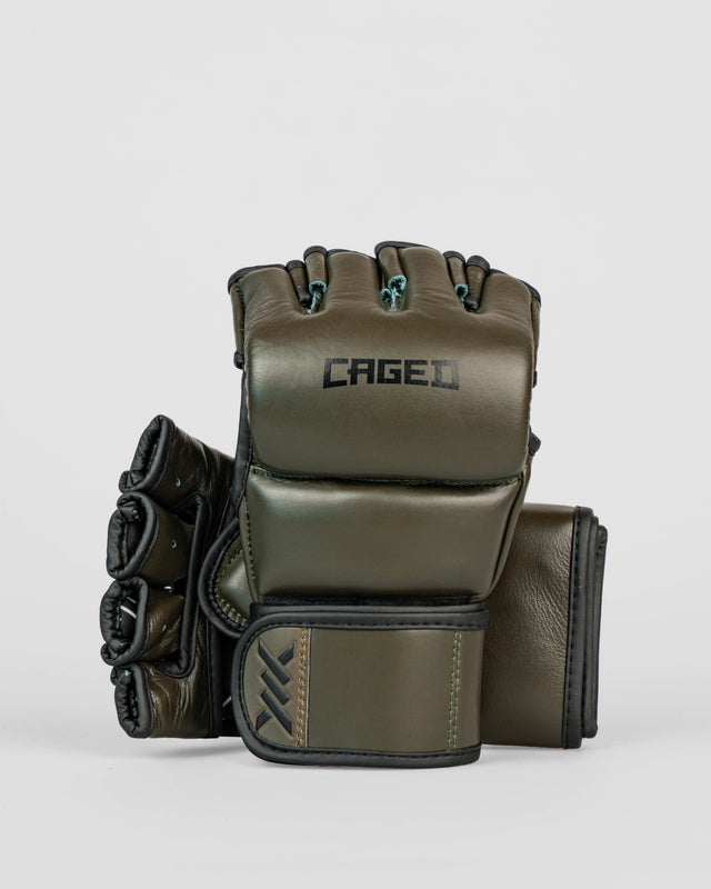 Rękawice MMA Caged X Series – Khaki/Czarne