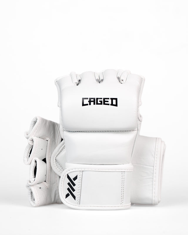 Caged MMA Handschoenen 'X' Series - Wit/Zwart