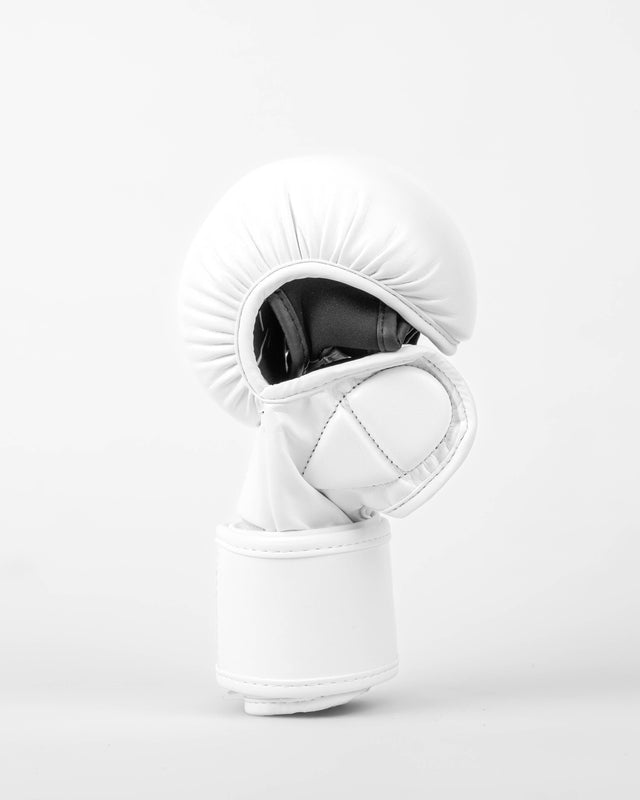 Rękawice MMA sparingowe Caged Shadow – Białe/Białe