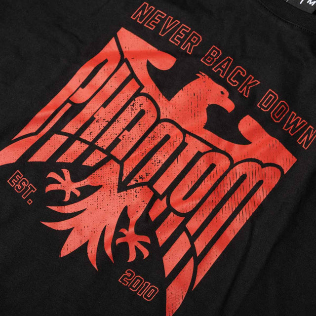 Koszulka Phantom Athletics Germany Never Back Down – Czarna/Czerwona