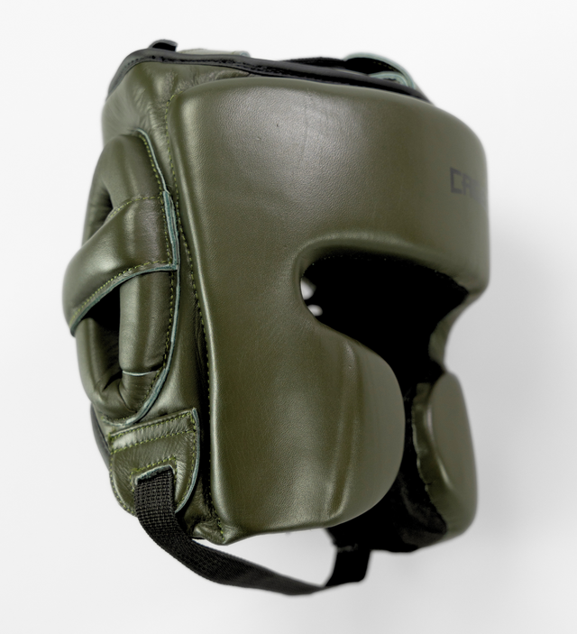Caged 'X' Series Headguard Khaki Green