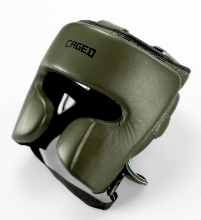 Caged 'X' Series Headguard Khaki Green
