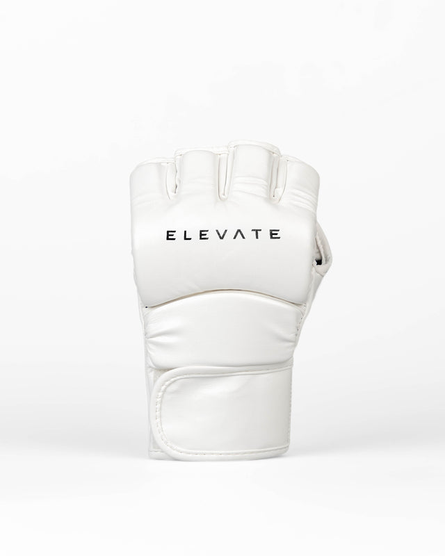 Rękawice MMA Elevate Prime – Białe/Czarne