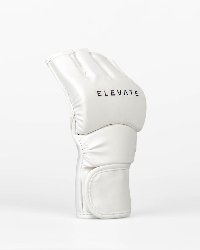Rękawice MMA Elevate Prime – Białe/Czarne