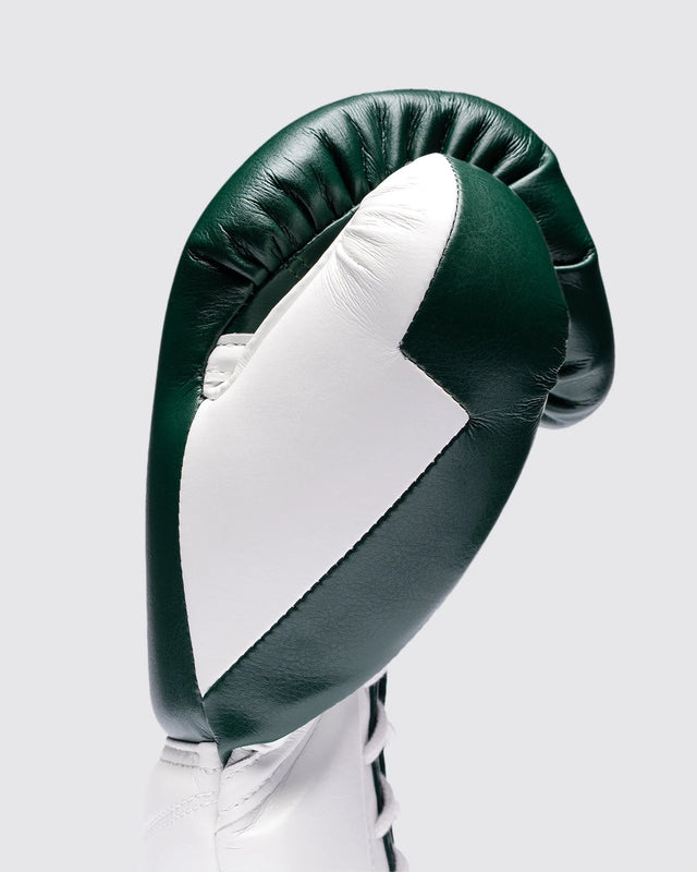 Fly Boxing Gloves Superlace Pro X 2 - Dark Green/White