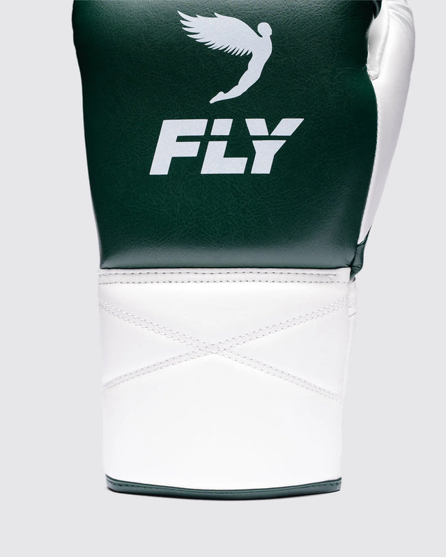 Fly Boxing Gloves Superlace Pro X 2 - Dark Green/White