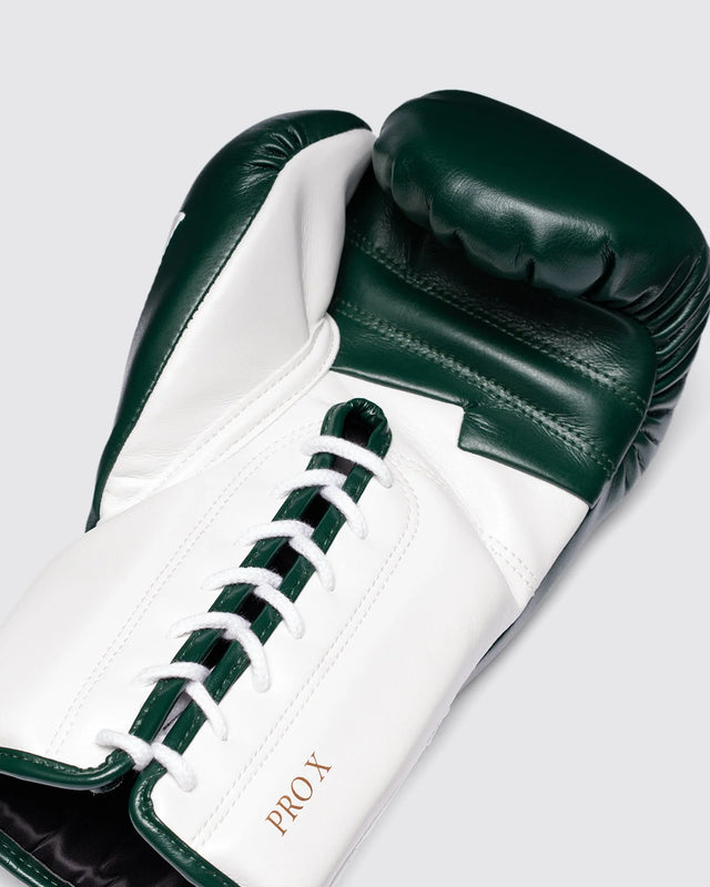 Fly Boxing Gloves Superlace Pro X 2 - Dark Green/White