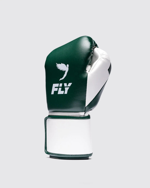 Fly Boxing Gloves Superloop Pro X 2 - Dark Green/White