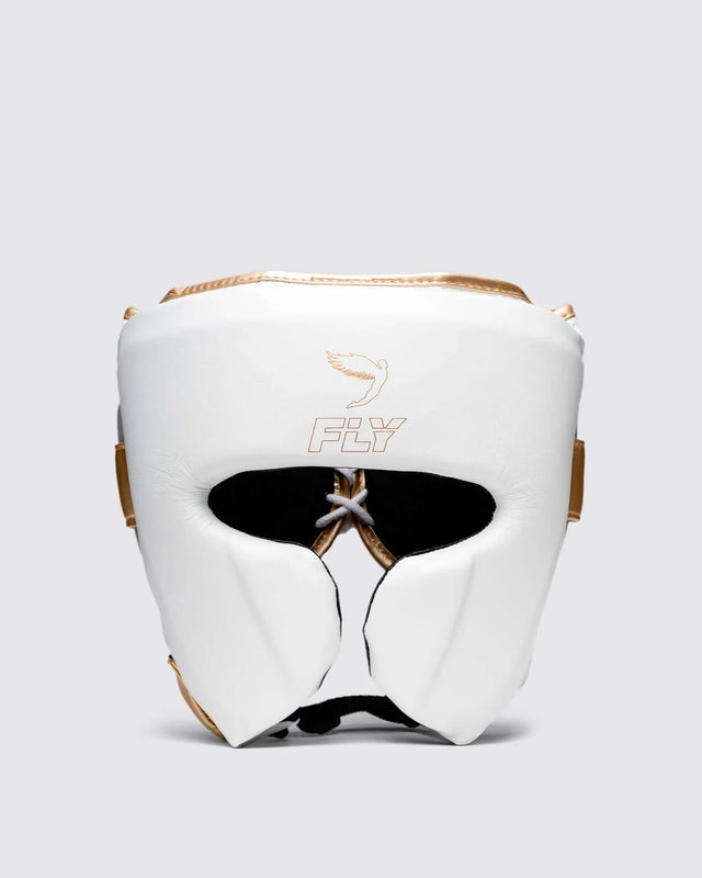 Fly Hoofdbeschermer Knight X - Wit/Grijs/Goud