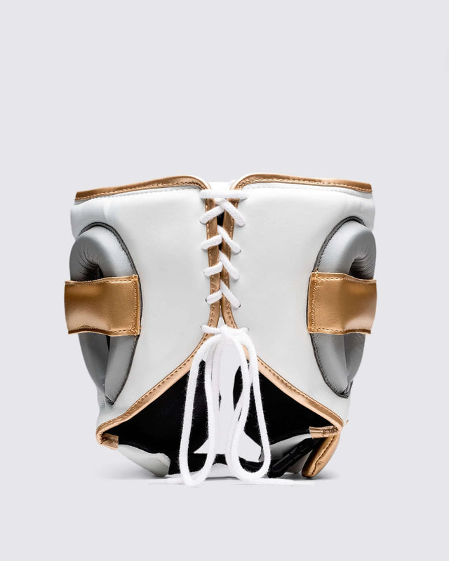 Fly Hoofdbeschermer Knight X - Wit/Grijs/Goud