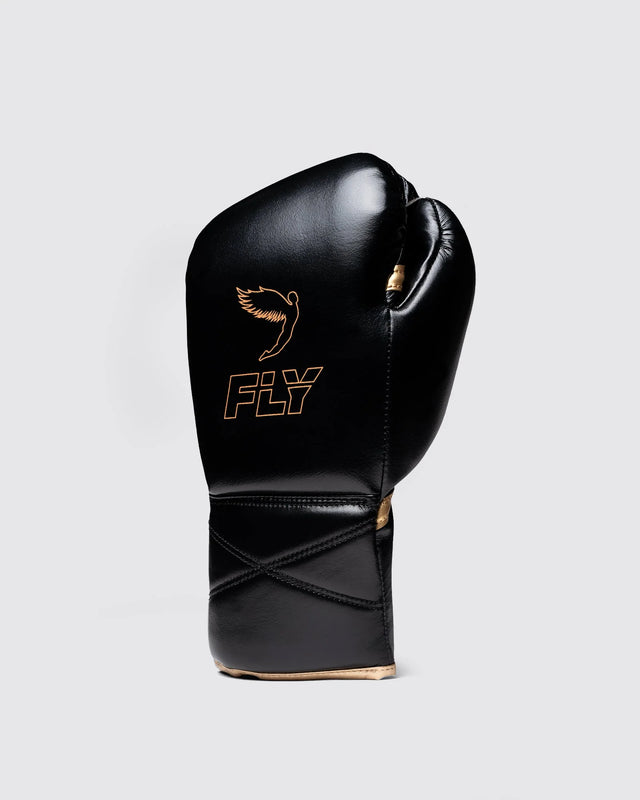 Fly Boxing Gloves Superlace Pro X 2 - Black/Gold