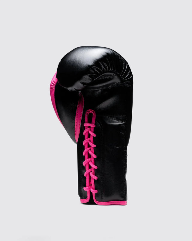 Fly Boxing Gloves Superlace Pro X 2 - Black/Pink