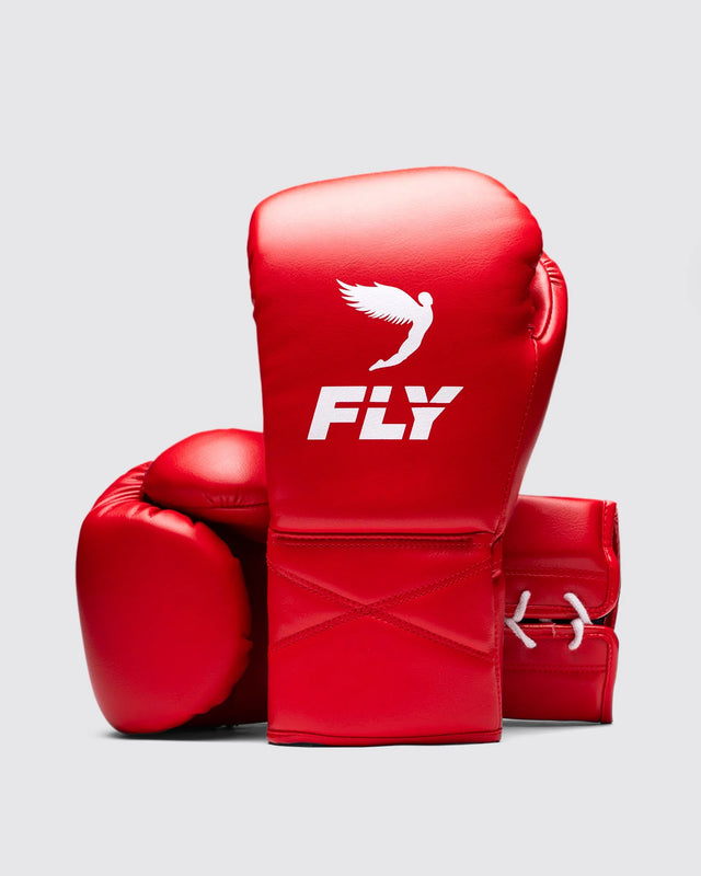 Rękawice bokserskie Fly Superlace Pro X 2 – Czerwone