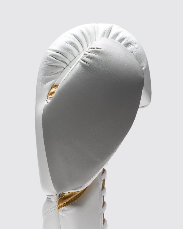 Fly Boxing Gloves Superlace Pro X 2 - White/Grey/Gold