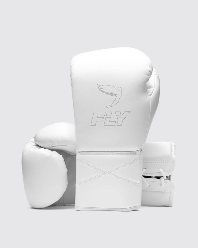 Fly Boxing Gloves Superlace Pro X 2 - White