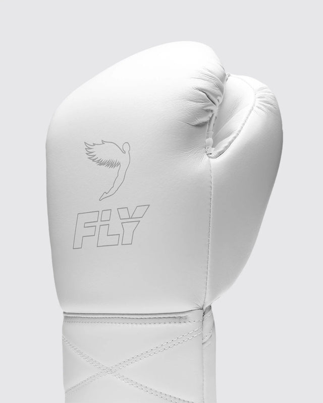 Fly Boxing Gloves Superlace Pro X 2 - White