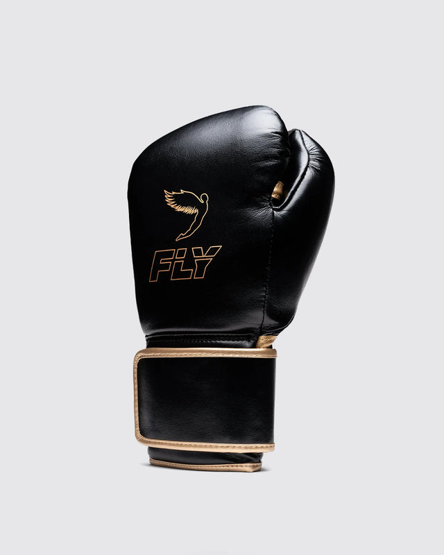 Fly Boxing Gloves Superloop Pro X 2 - Black/Gold