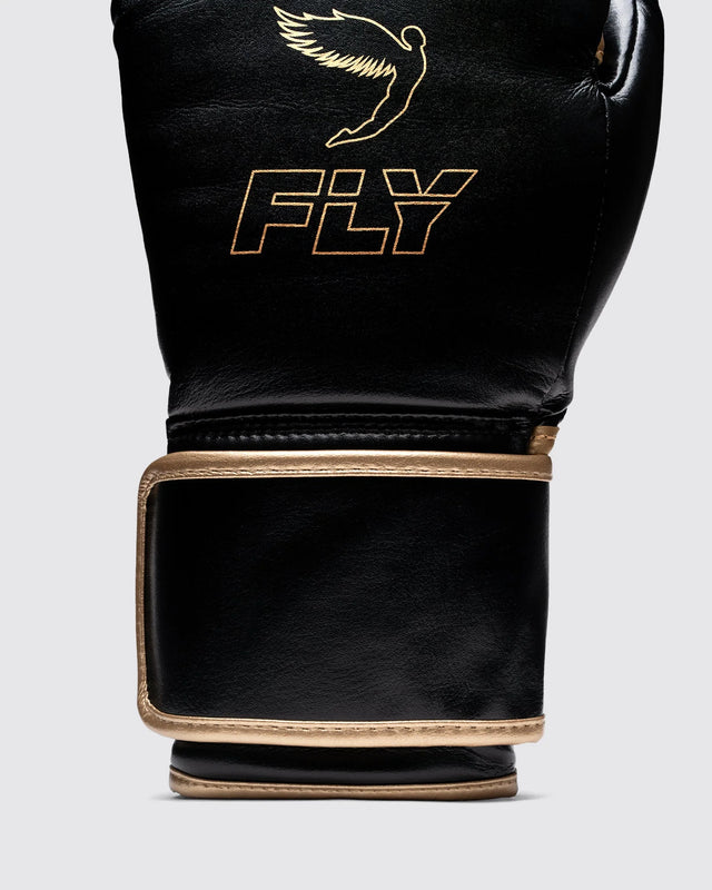 Fly Boxing Gloves Superloop Pro X 2 - Black/Gold