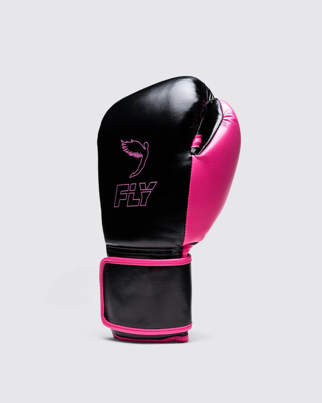 Fly Boxing Gloves Superloop Pro X 2 - Black/Pink