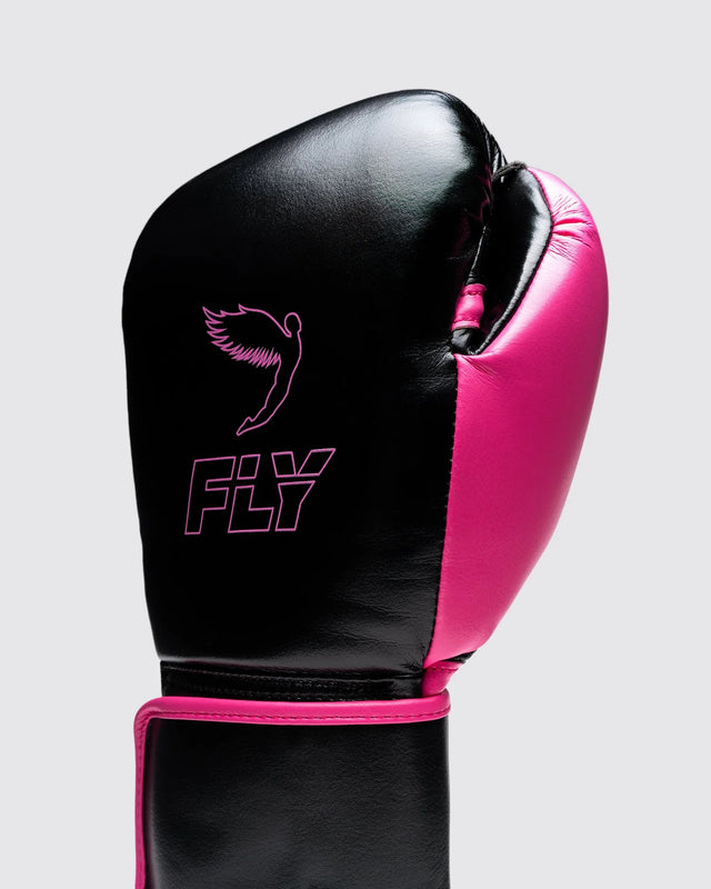 Fly Boxing Gloves Superloop Pro X 2 - Black/Pink