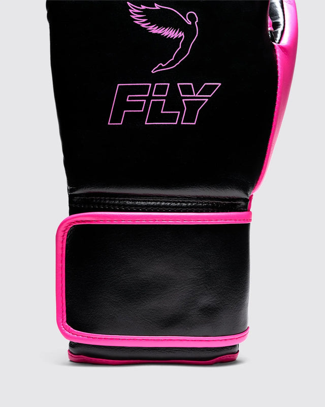 Fly Boxing Gloves Superloop Pro X 2 - Black/Pink