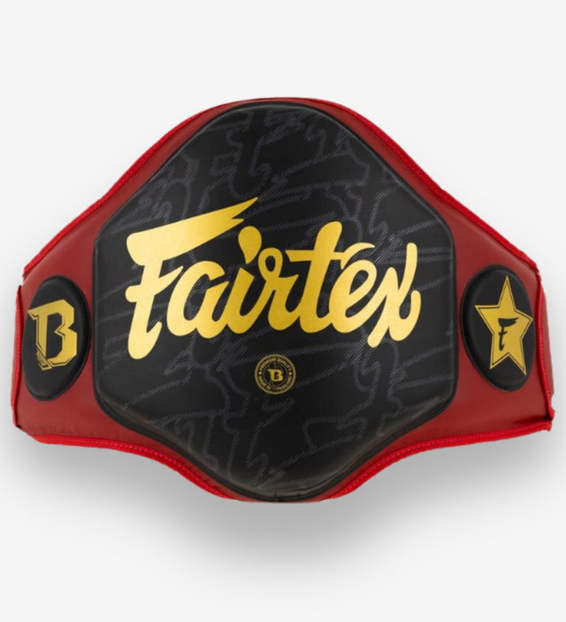 Ochraniacz brzucha Fairtex FXB – czerwony/czarny/złoty