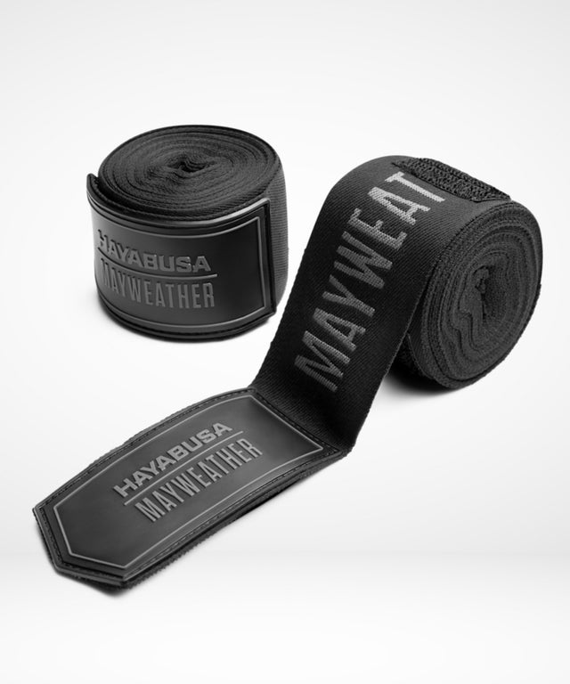 Hayabusa x Mayweather Bandages Deluxe - Zwart/Grijs