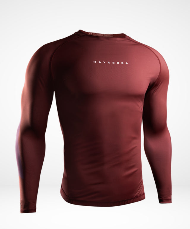 Hayabusa Core Long-Sleeve Rash Guard - Red