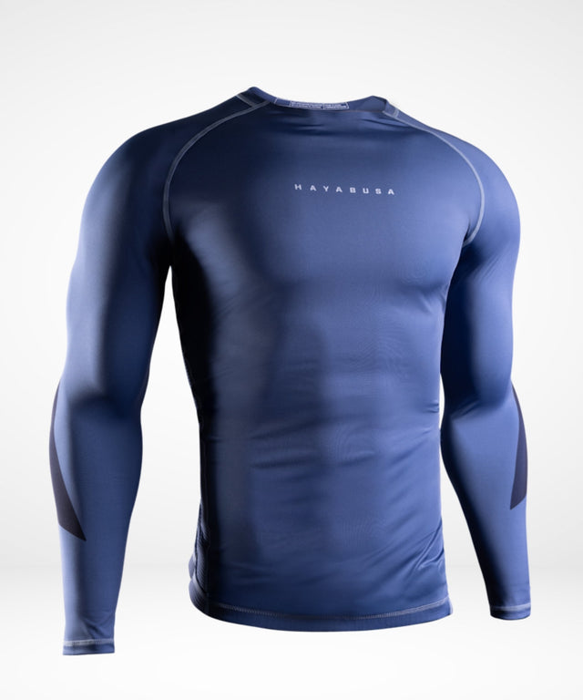 Hayabusa Core Long-Sleeve Rash Guard - Blue