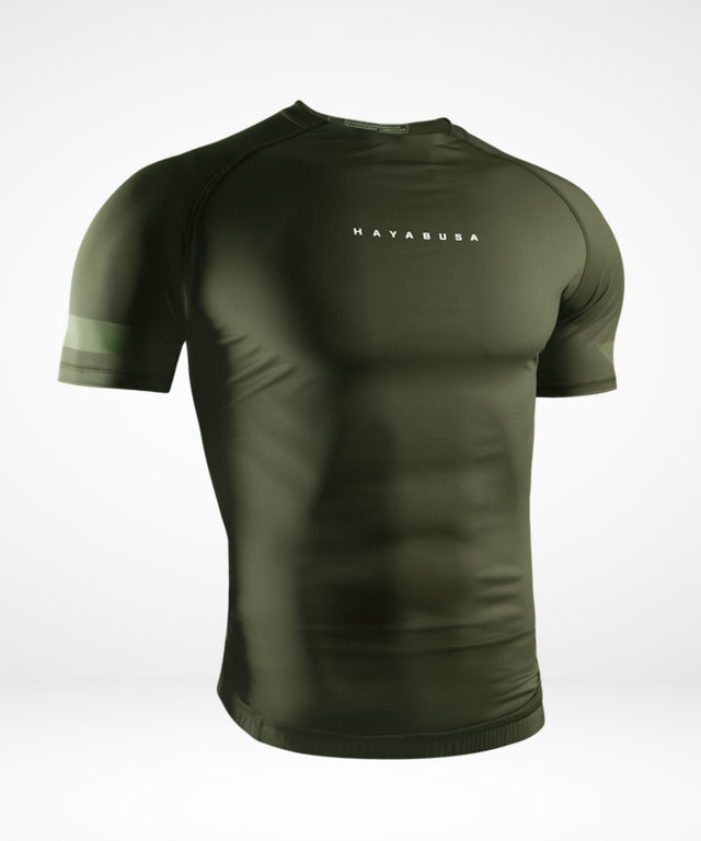 Hayabusa Core Short-Sleeve Rash Guard - Dark Green